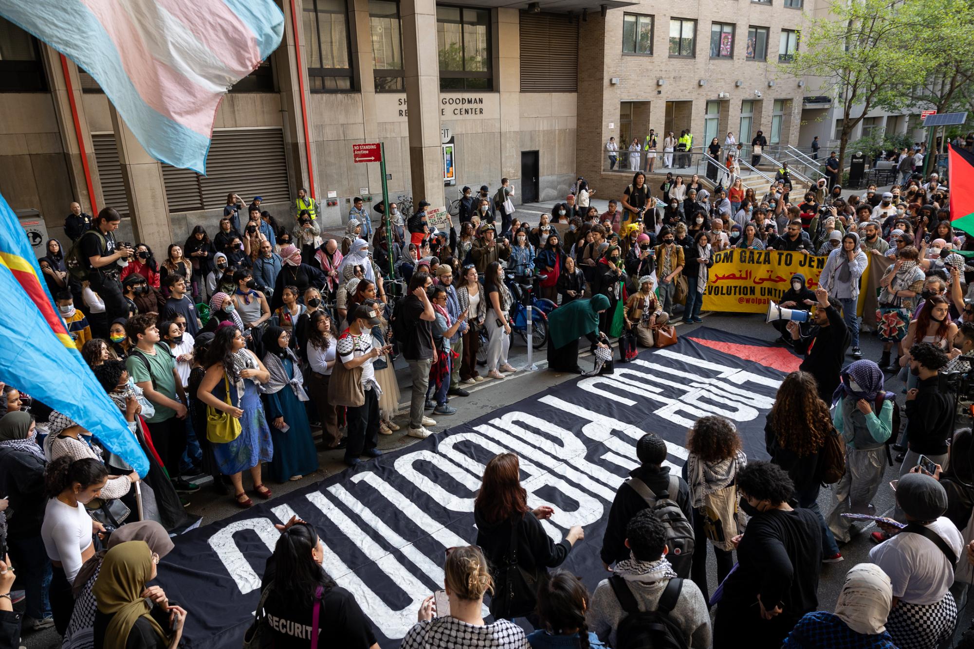 Protesters gather at Paulson in citywide march through university encampments