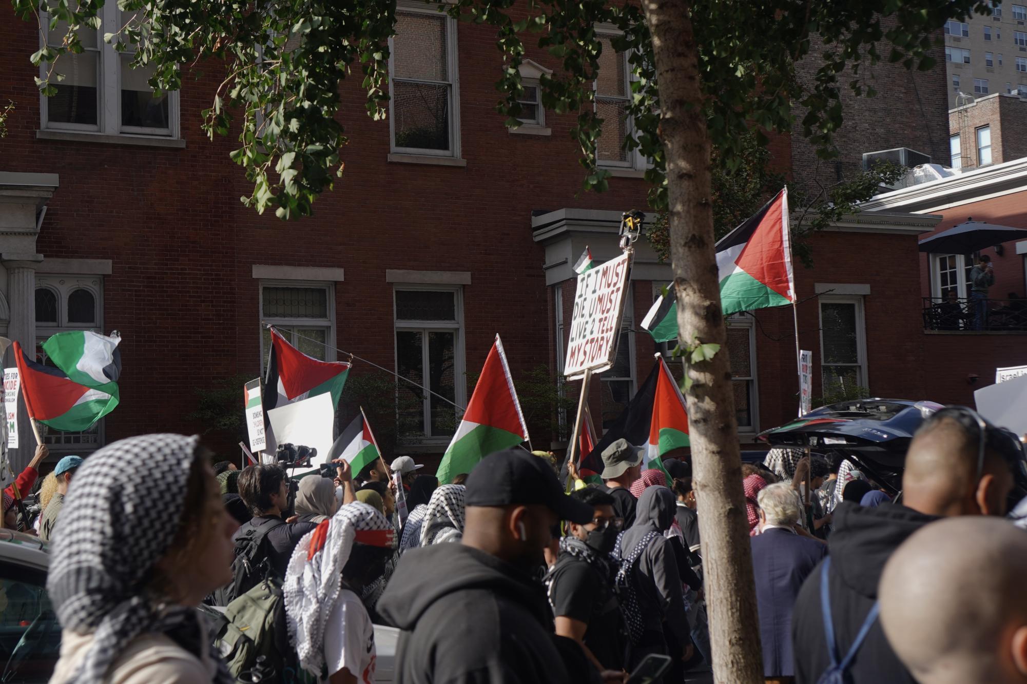 Students at NYU join hundreds in Oct. 7 demonstrations