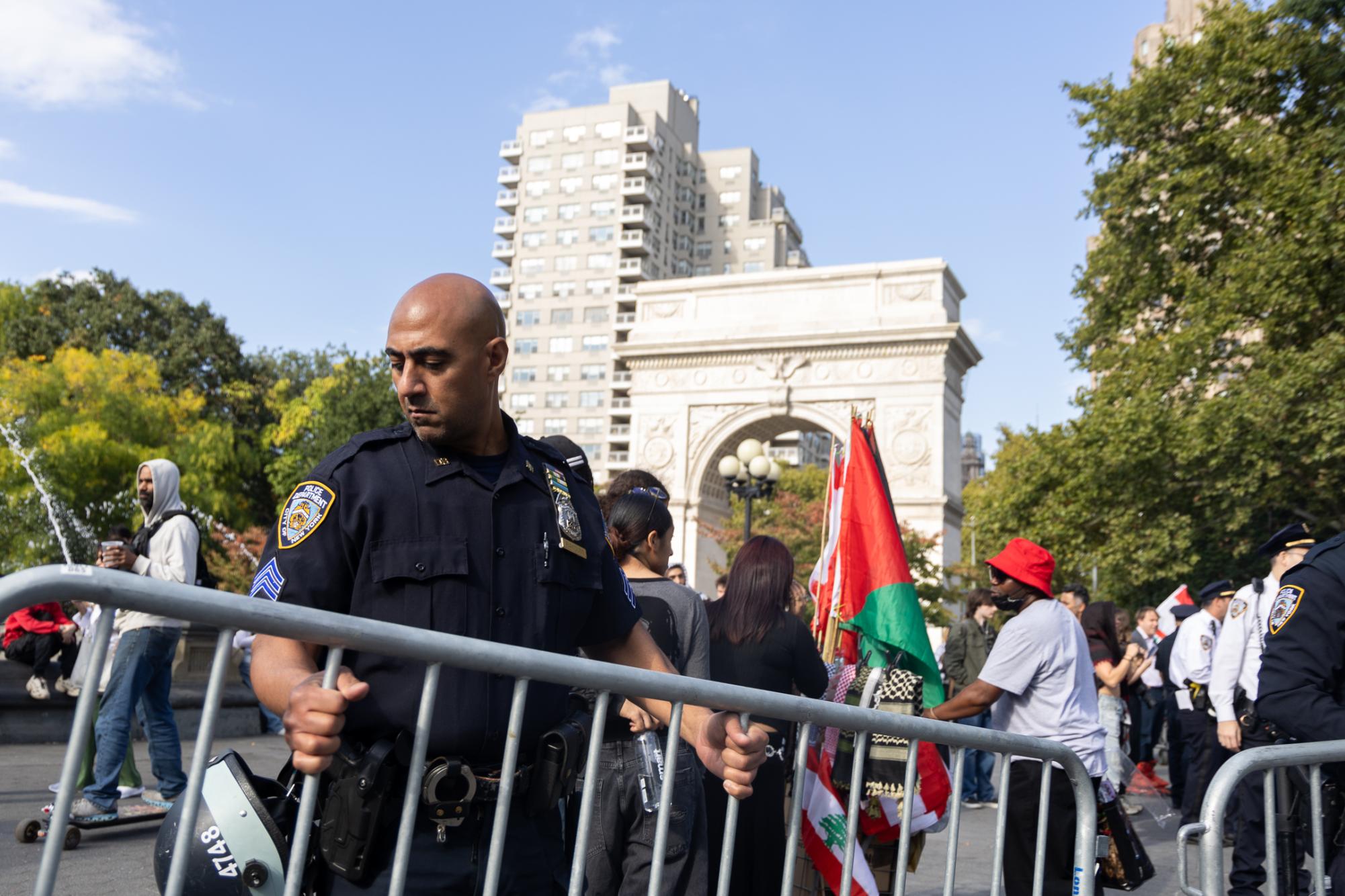 Students at NYU join hundreds in Oct. 7 demonstrations