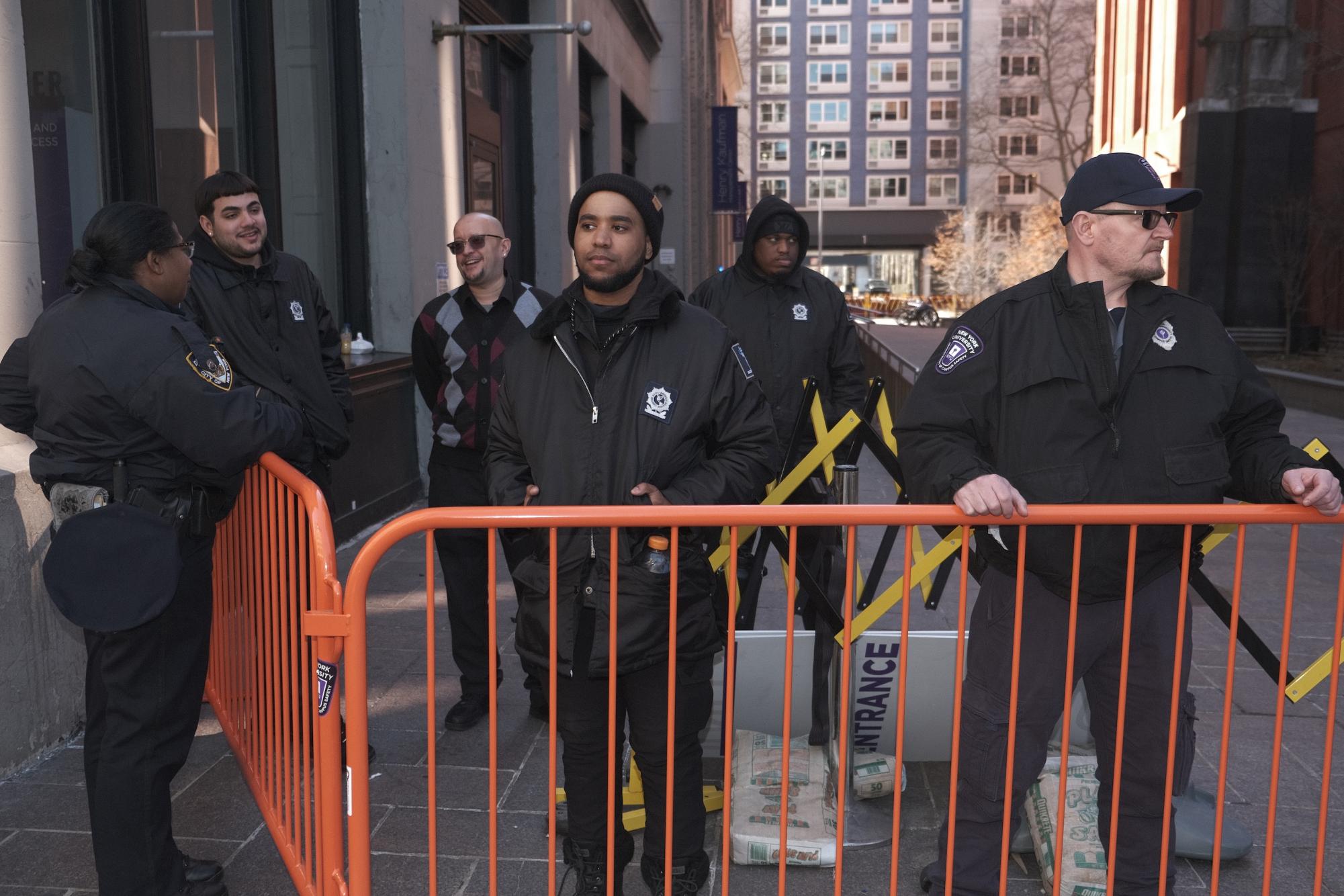 Hundreds protest ICE detainment of Mahmoud Khalil in Washington Square Park