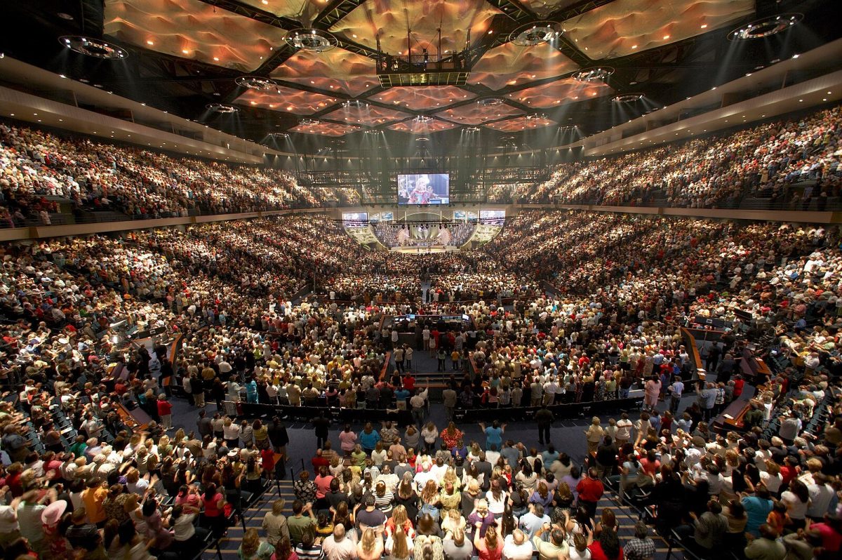 Lakewood Church, a megachurch in Houston. (Courtesy photo by ToBeDaniel)