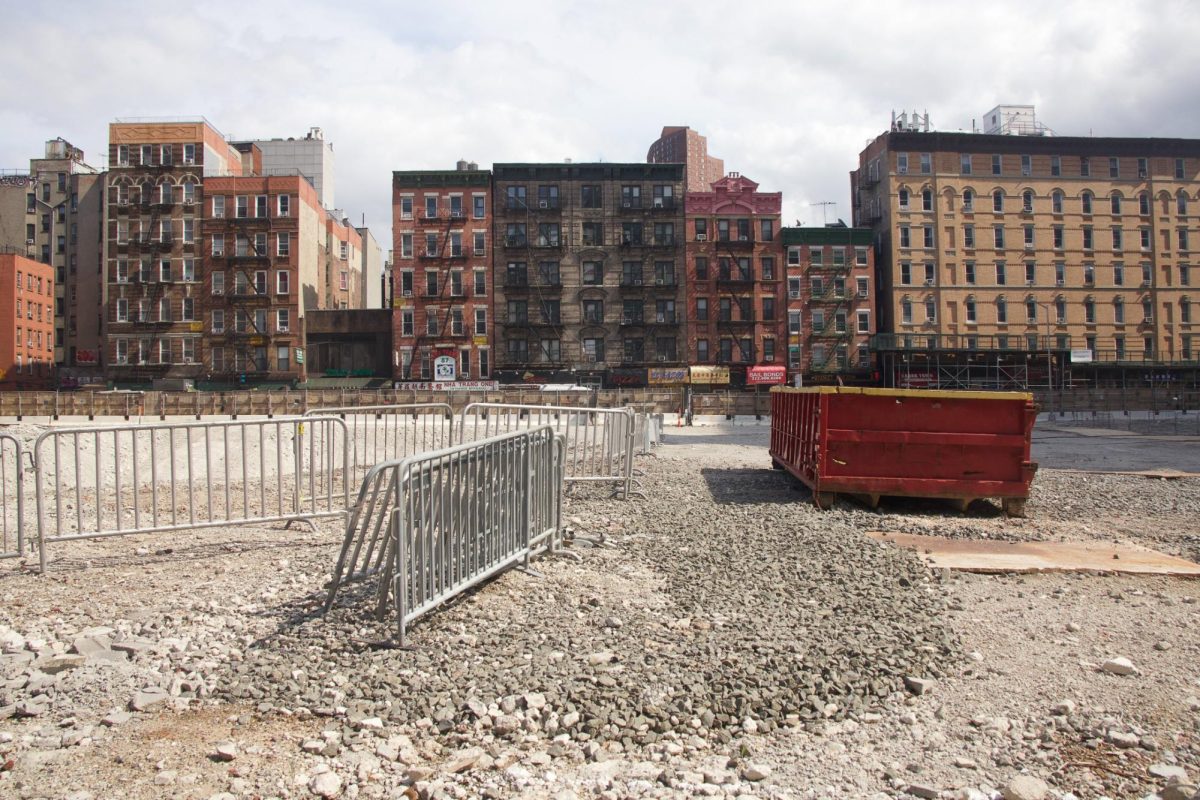 The site of the block-wide Chinatown jail project.