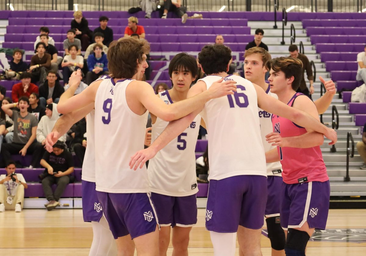 NYU men’s volleyball team on Jan. 29. (Sidney Snider for WSN)