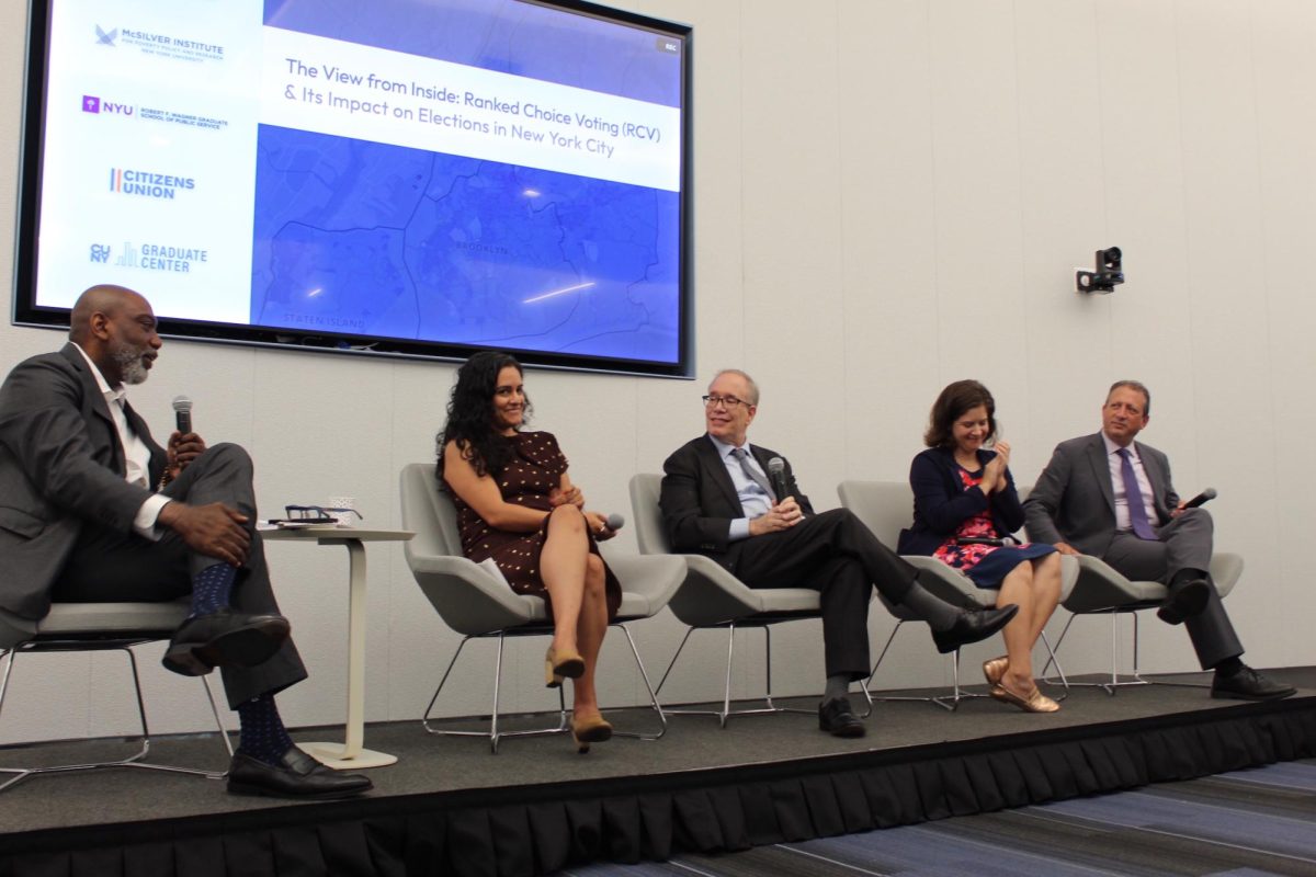 Panel with former mayoral candidates at Wagner on Sept. 9. (Eva Mundo for WSN)