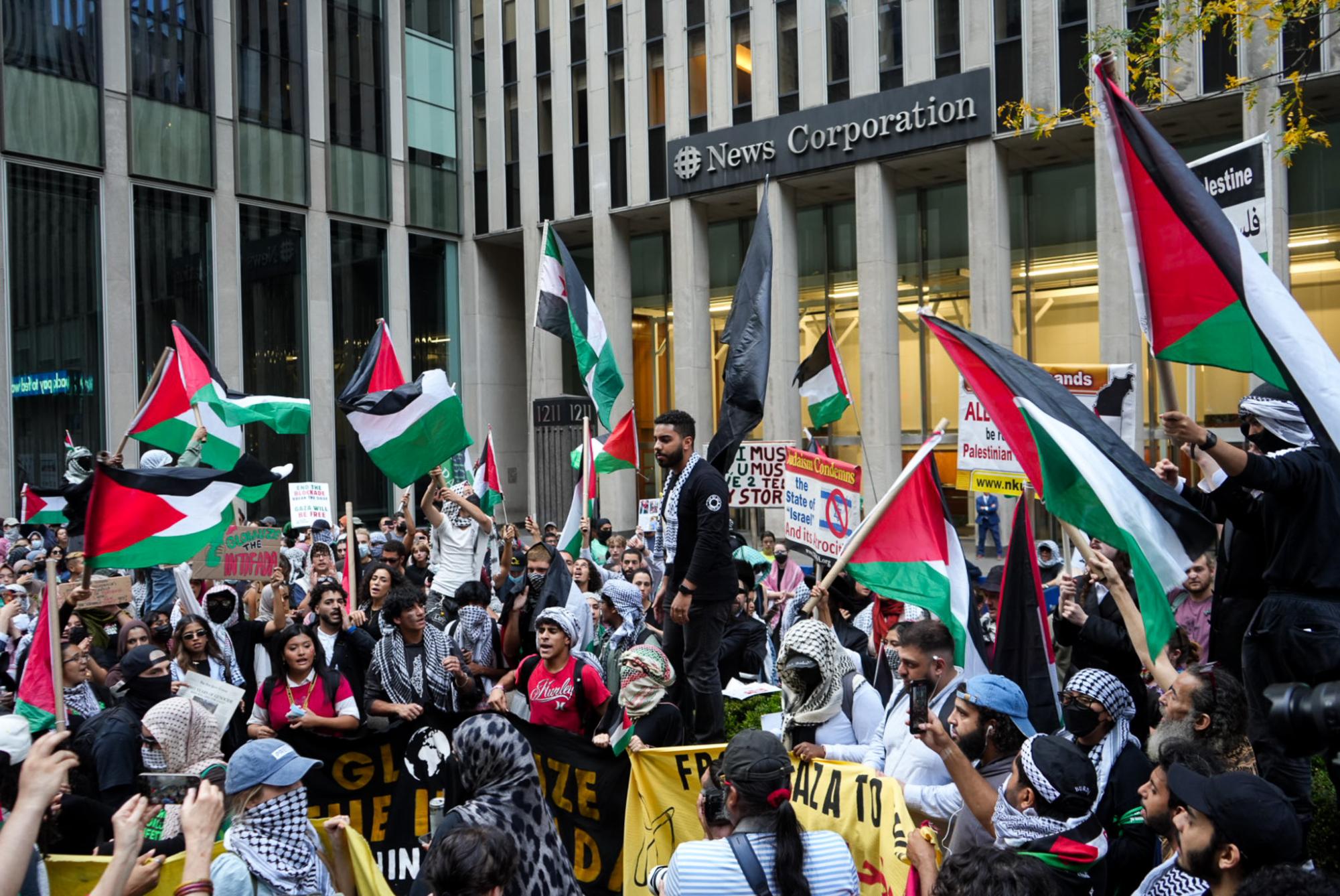 Students join hundreds in citywide Oct. 7 protest