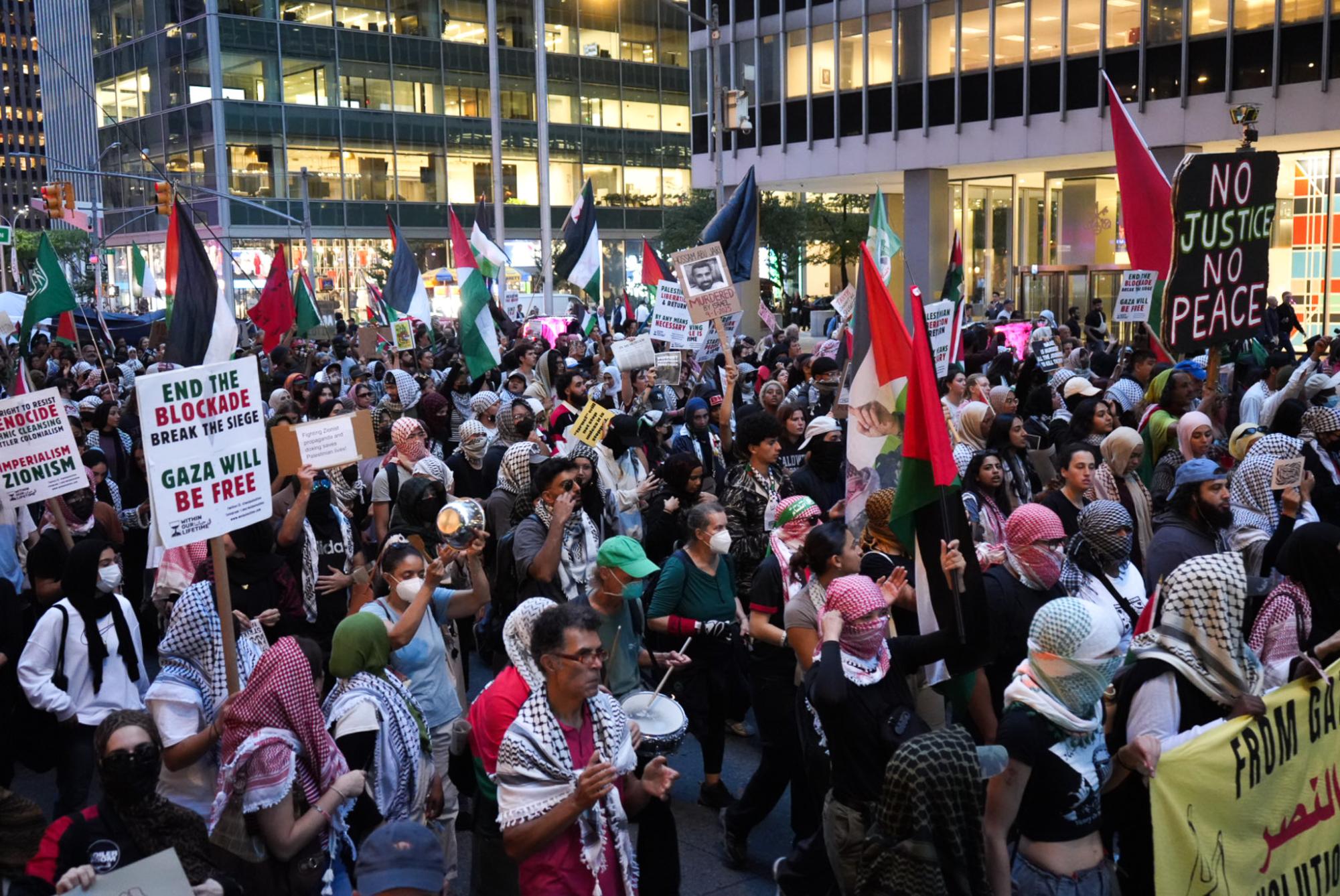 Students join hundreds in citywide Oct. 7 protest