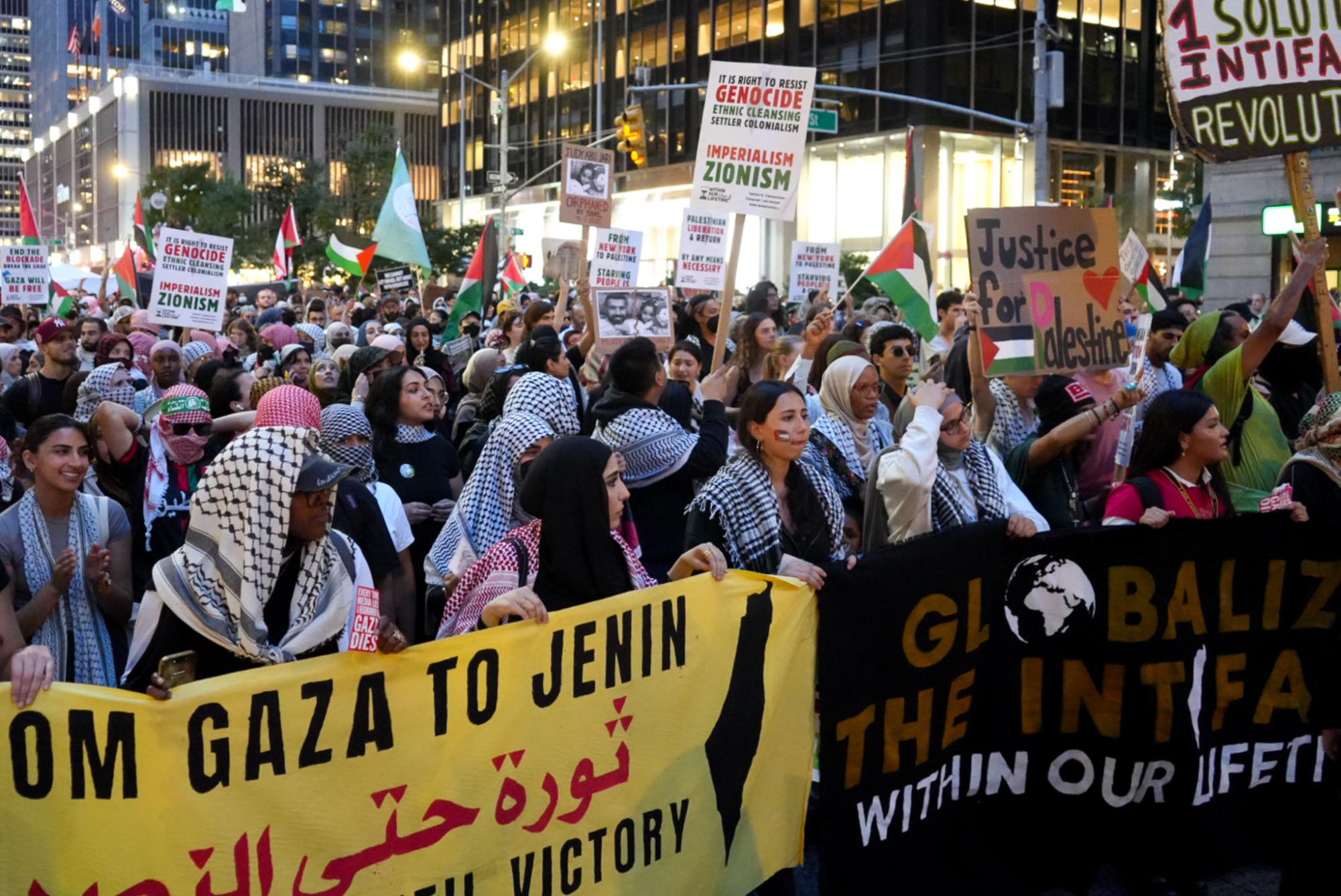 Students join hundreds in citywide Oct. 7 protest