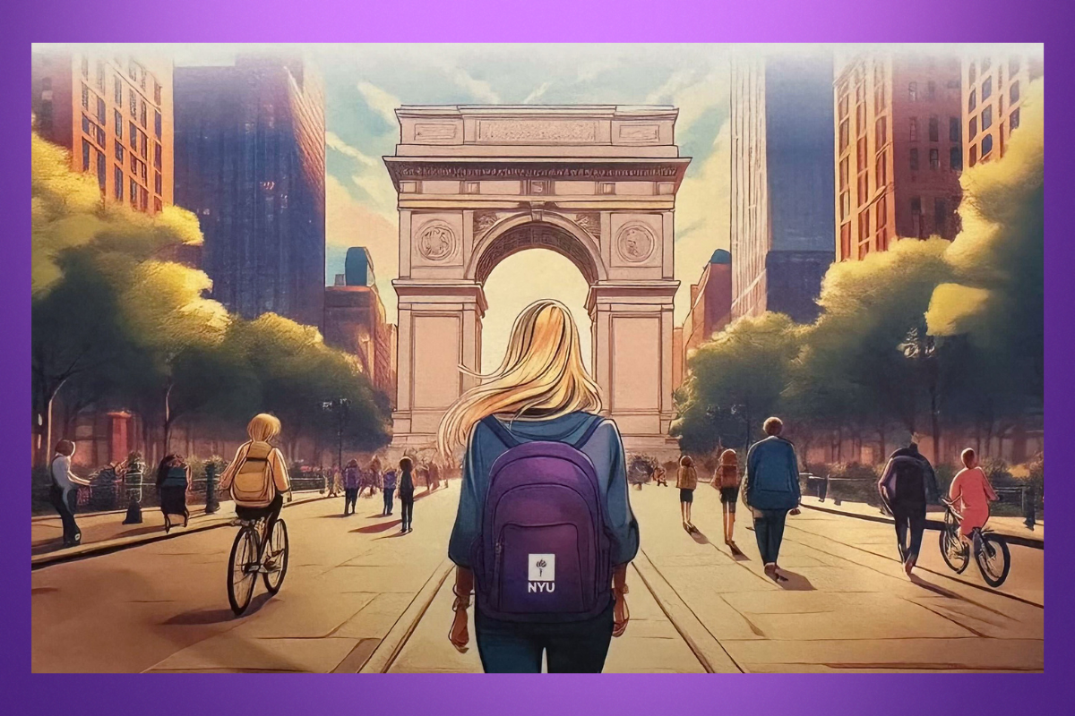 NYU confirmed that a September letter to alumni included an AI-generated image. (Courtesy of Peter Slattery)