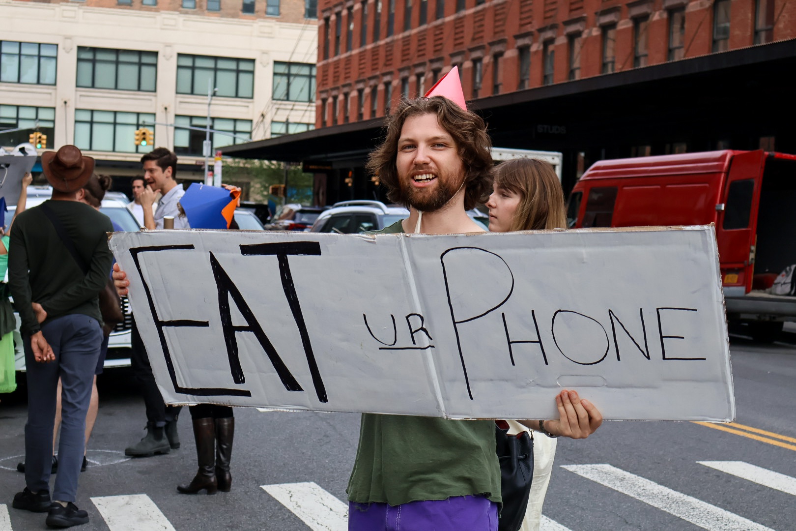 The Luddites sent an email about their parade, then smashed the computer