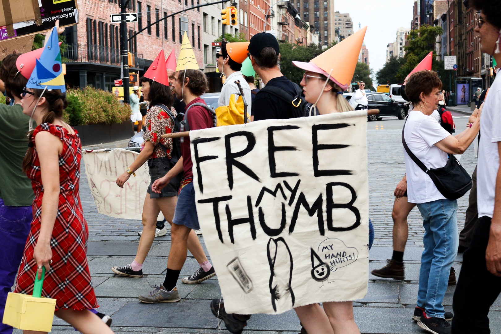 The Luddites sent an email about their parade, then smashed the computer