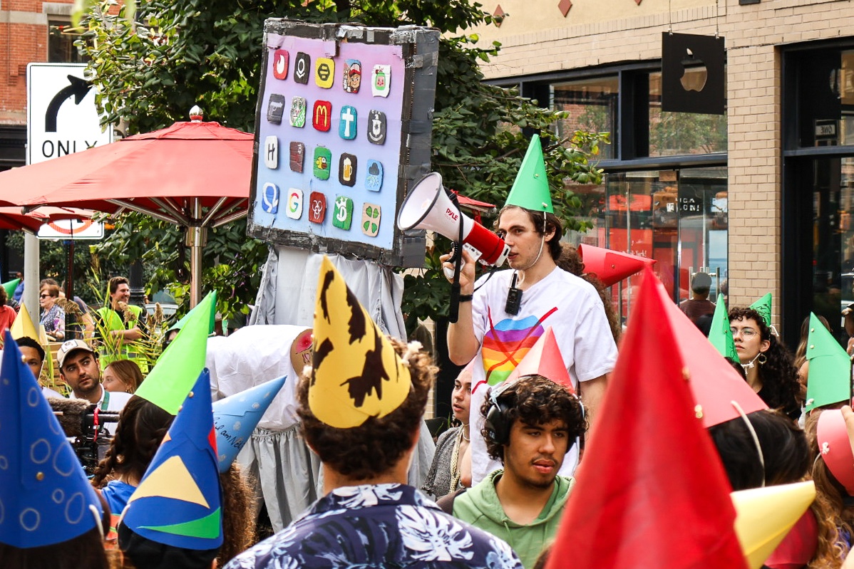 The Luddites sent an email about their parade, then smashed the computer