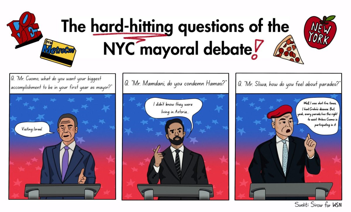 Cartoon: The hard-hitting questions of the NYC mayoral debate