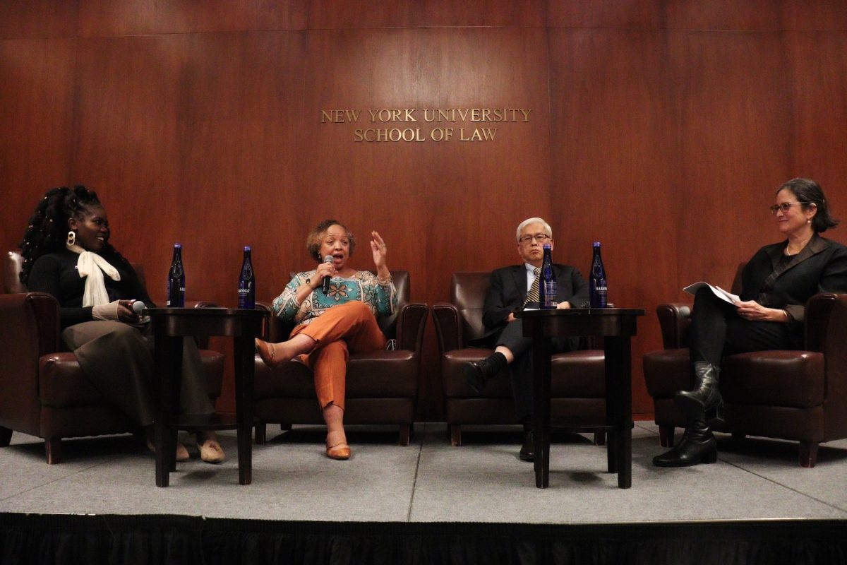 The launch panel for the Environmental Justice Initiative. (Ivy Chan for WSN)