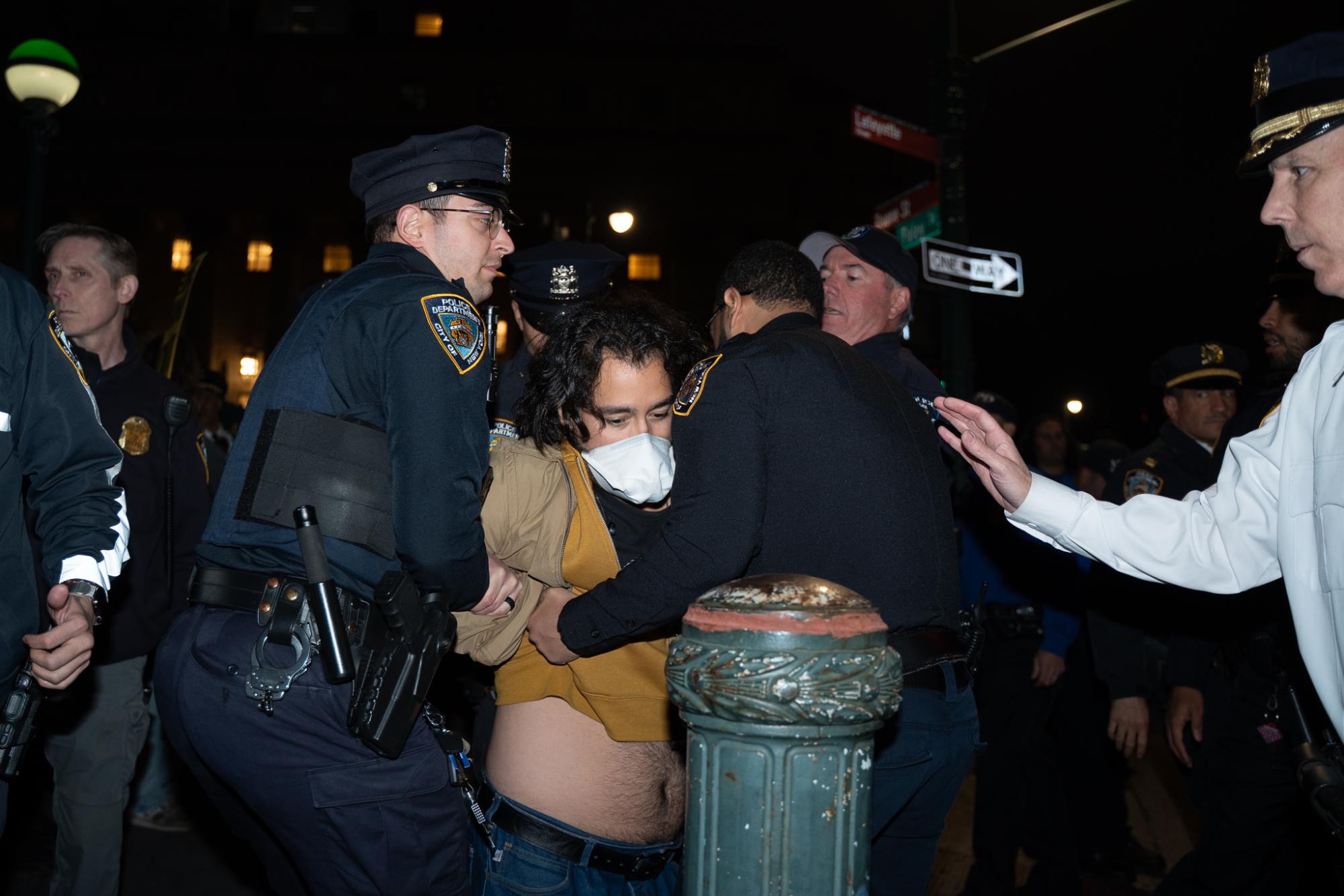 Hundreds protest Tuesday ICE raid at Foley Square march