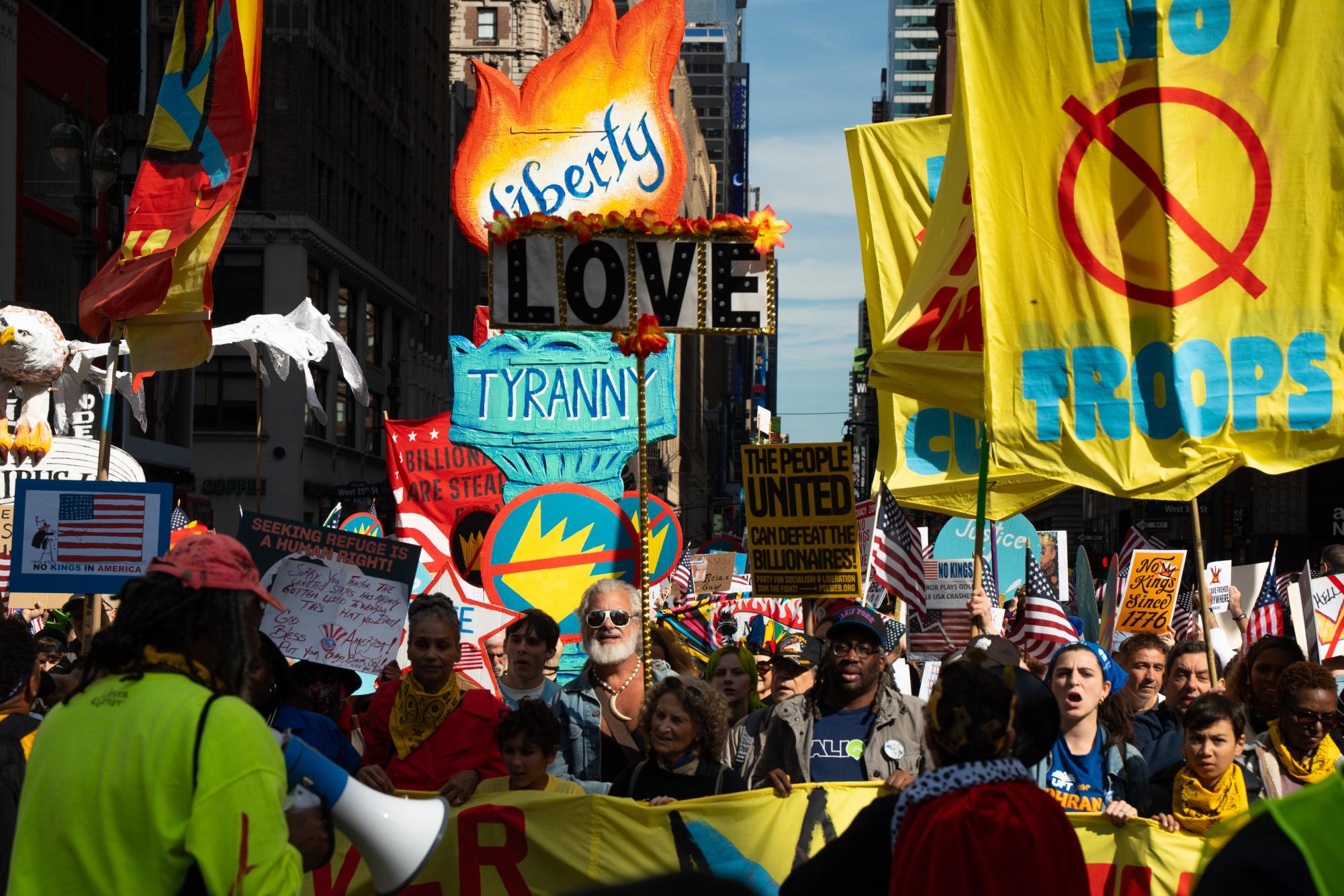 100,000 march in NYC’s ‘No Kings’ protest