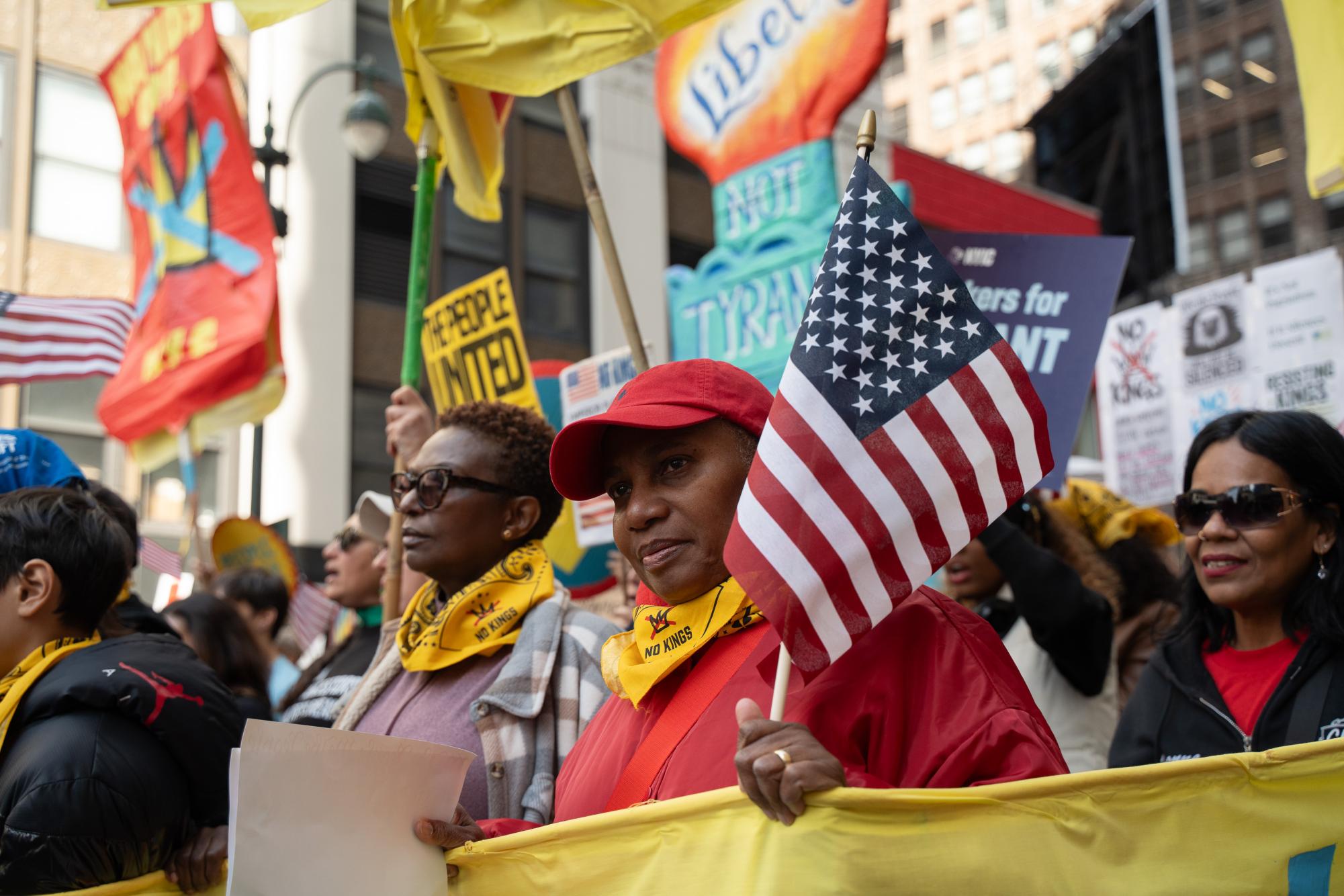 100,000 march in NYC’s ‘No Kings’ protest