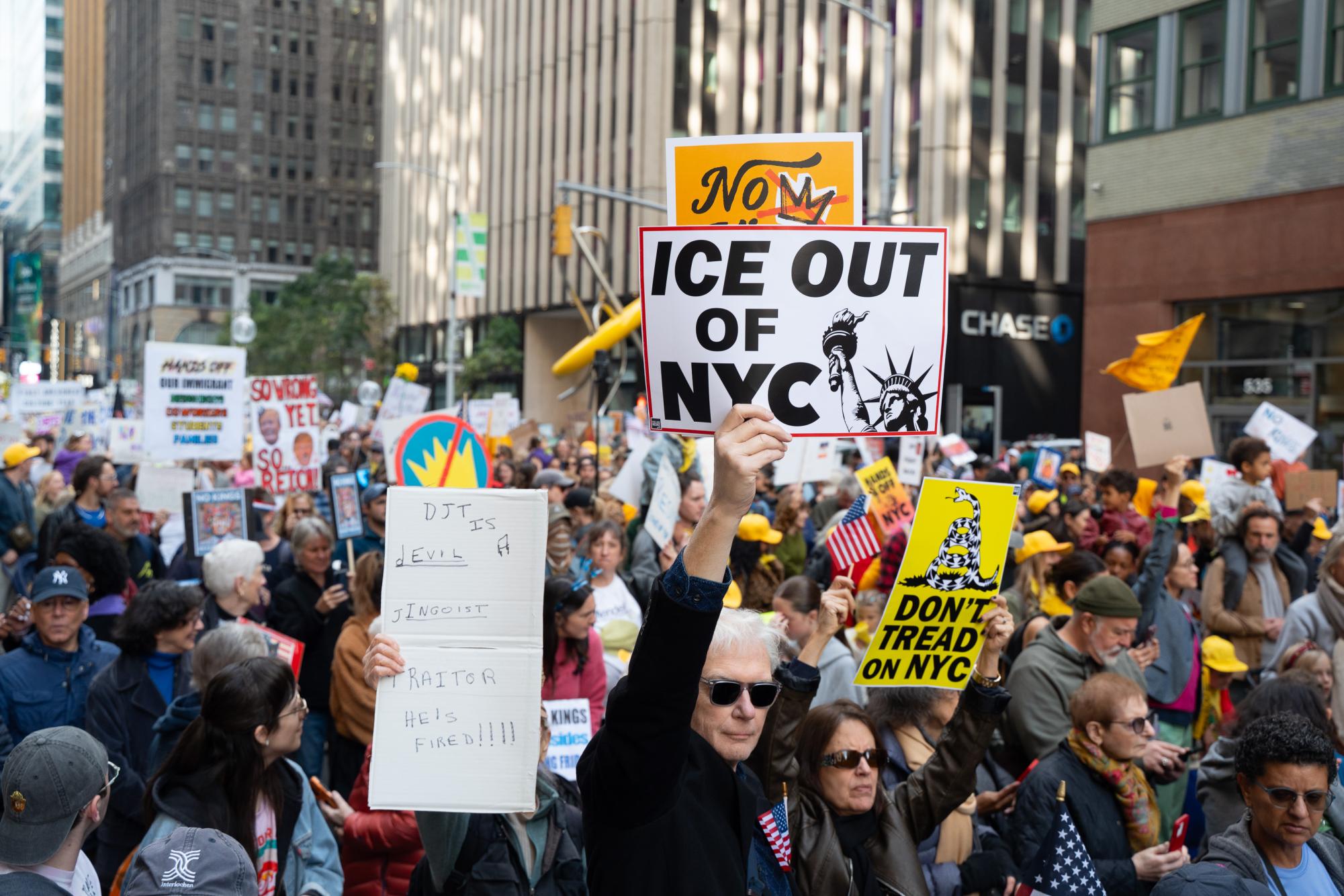 100,000 march in NYC’s ‘No Kings’ protest