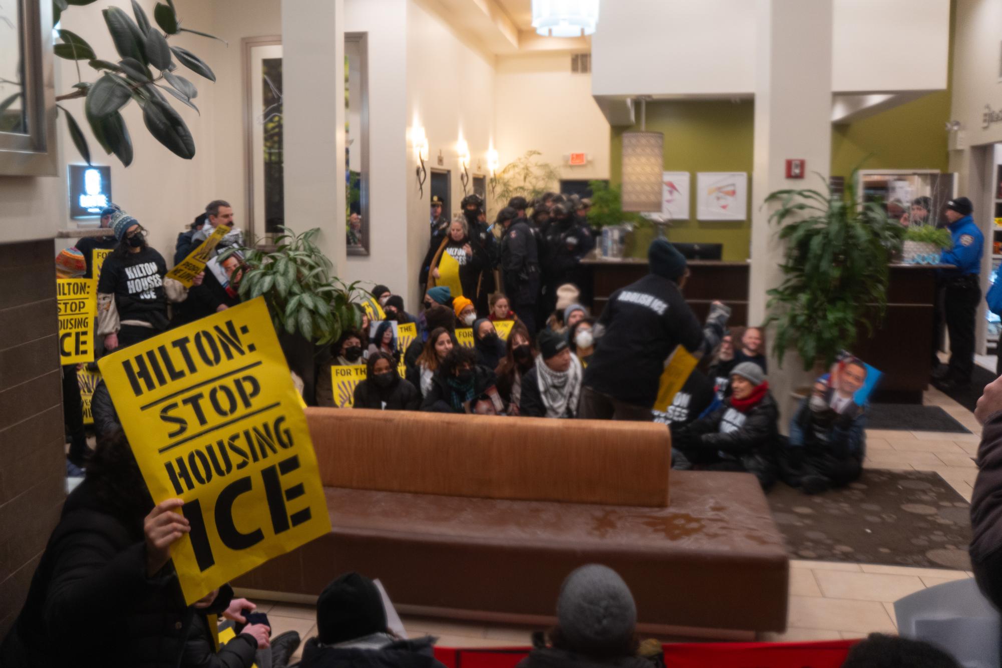 NYU groups join hundreds for anti-ICE protest