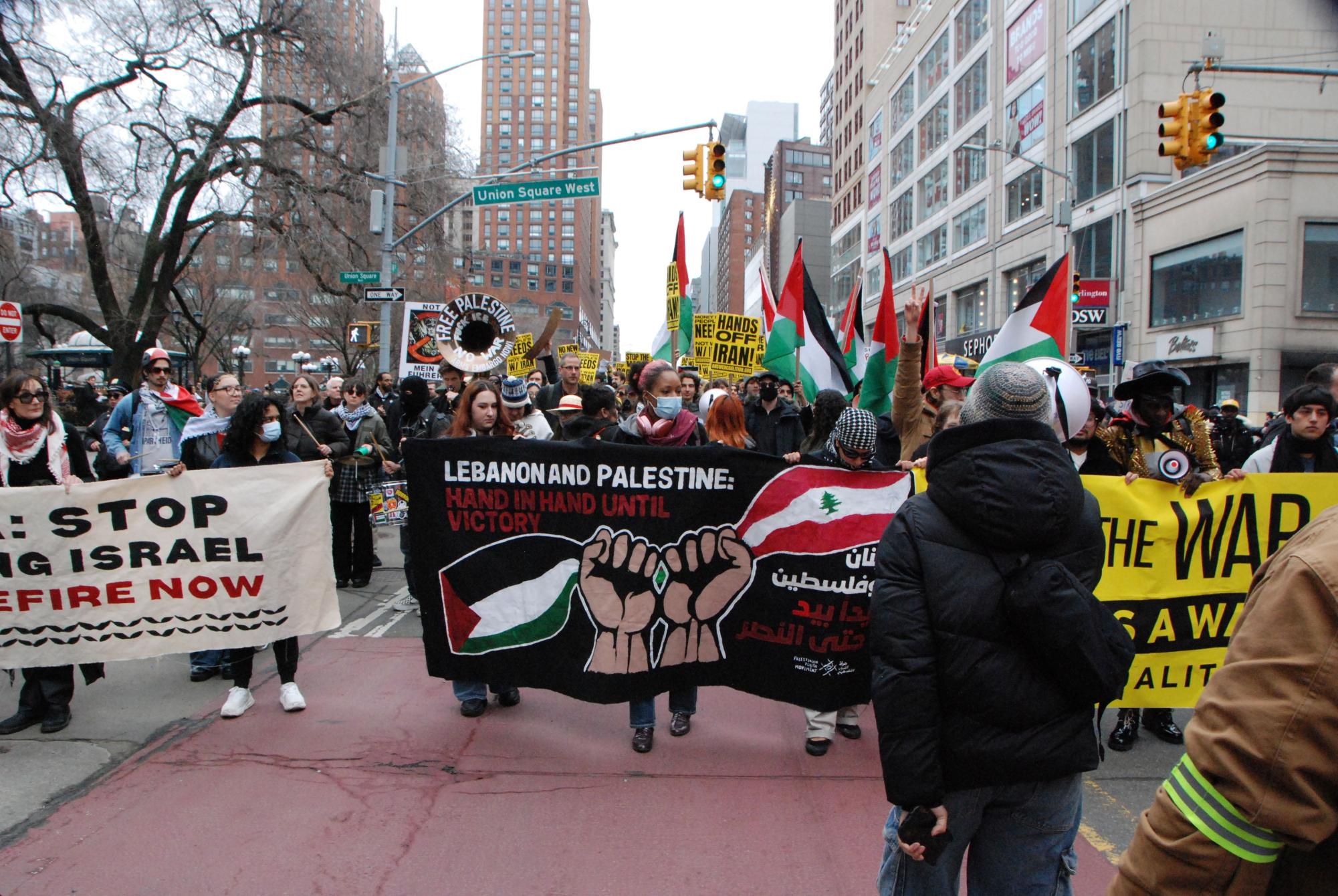Hundreds join local protests over Iran conflict