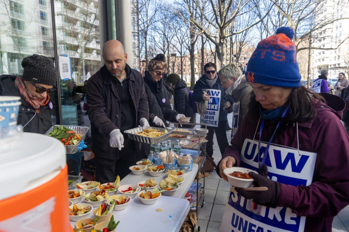 Union members used donations to purchase food from various businesses. (Lauren Ng for WSN)