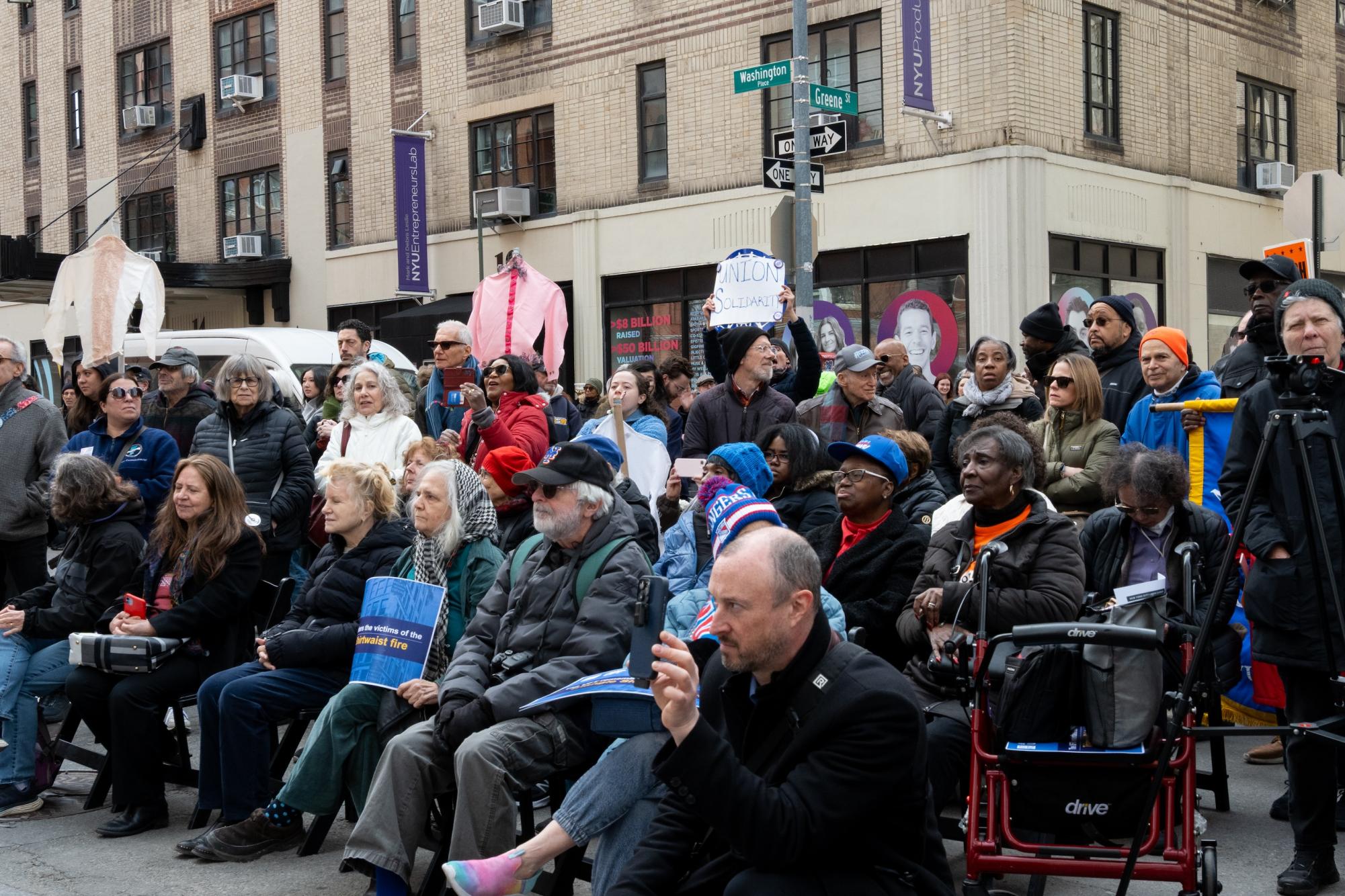 Hundreds honor lives lost in Triangle Shirtwaist factory fire on 115th anniversary