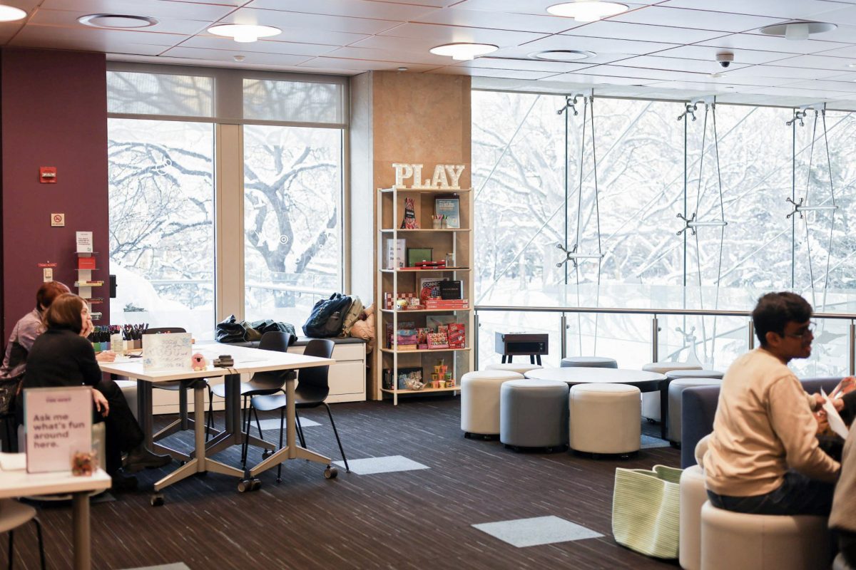 The NEST, a device-free lounge in the Kimmel Center for University Life. (Neil Tawney for WSN)
