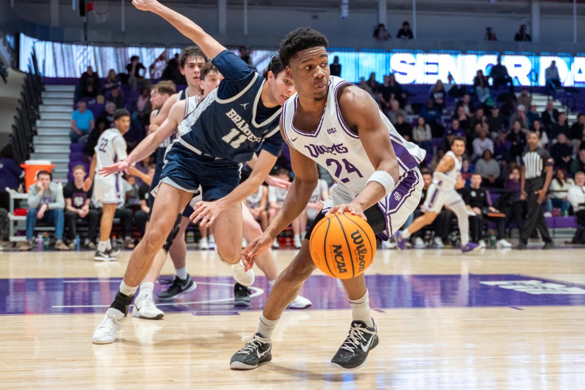 Senior Bryan Moussako, who started his NYU career as a walk-on in 2023. (Kiran Komanduri for WSN)
