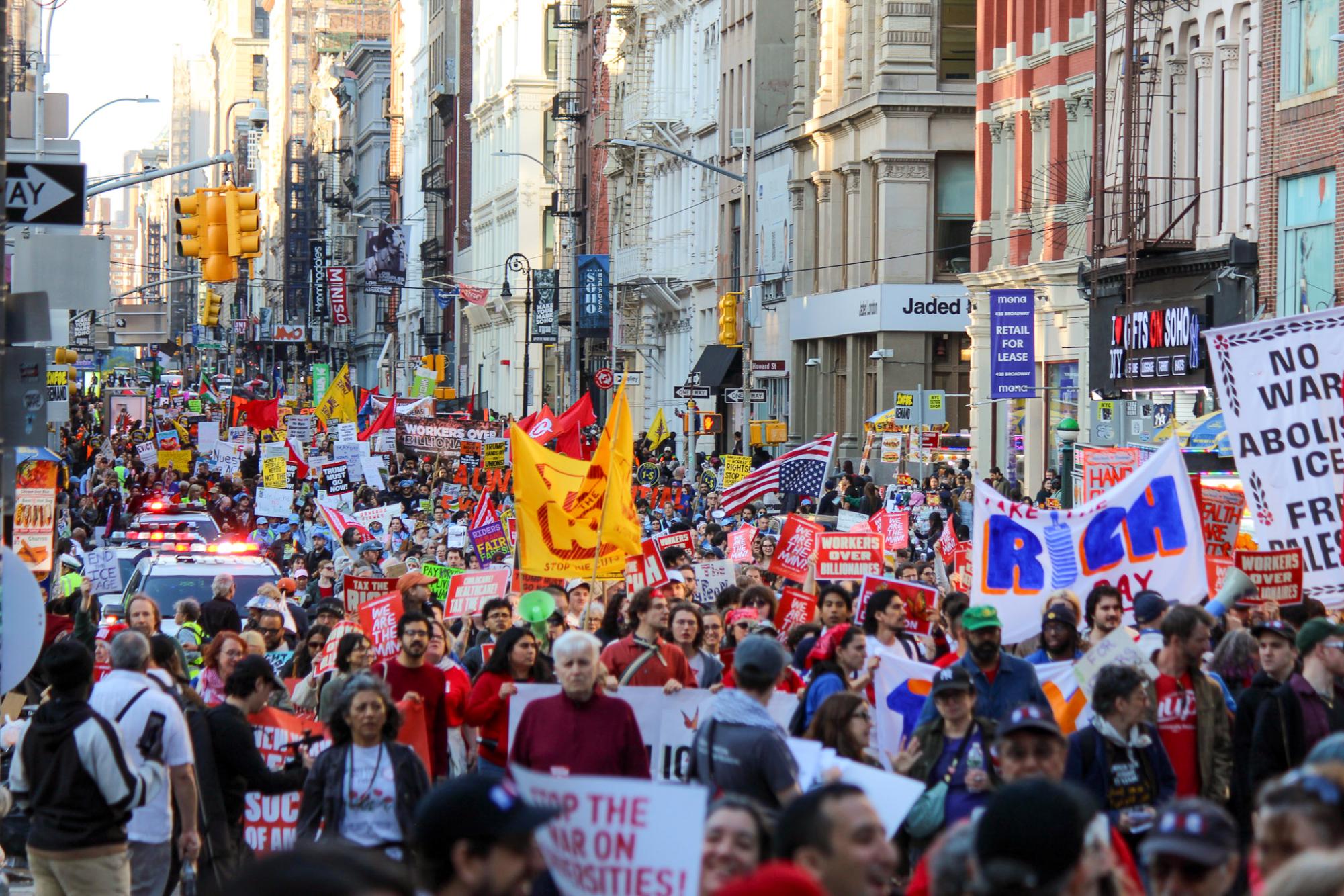 NYU orgs join thousands for May Day protests