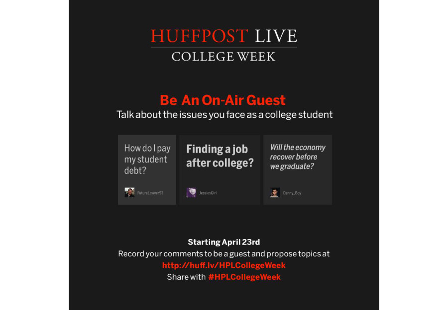 HuffPost Live College Week invites students to speak out