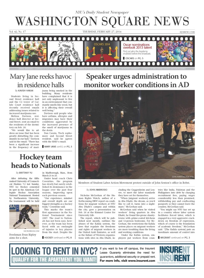 Today's Front Page 2/27/2014