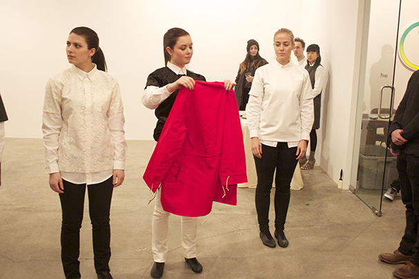 The+Slow+and+Steady+Wins+the+Race+Fall+2014+presentation+took+place+in+the+midst+of+the+freezing+cold+at+the+Koenig+and+Clinton+Gallery.