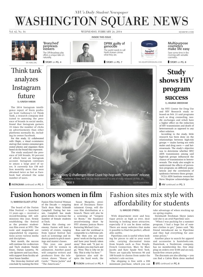 Today's front page 2/26
