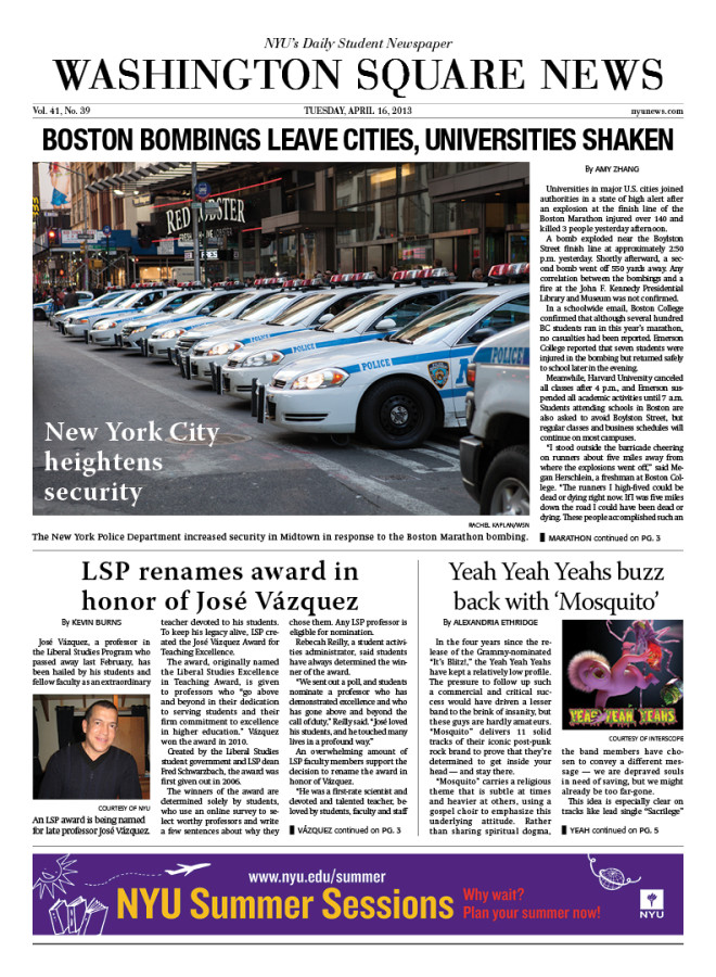 Today's Front Page 04/16/13