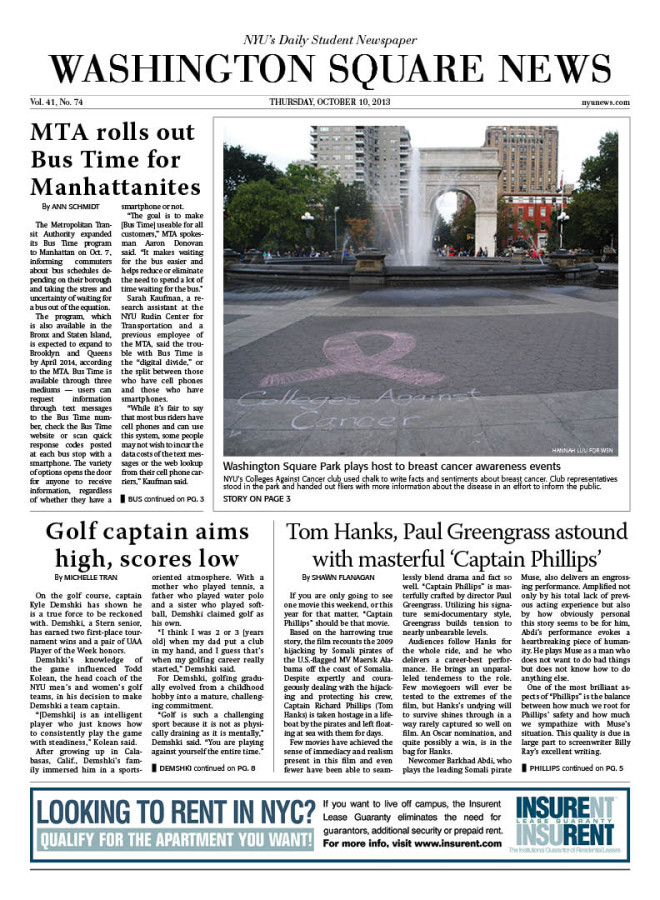 Today's Front Page