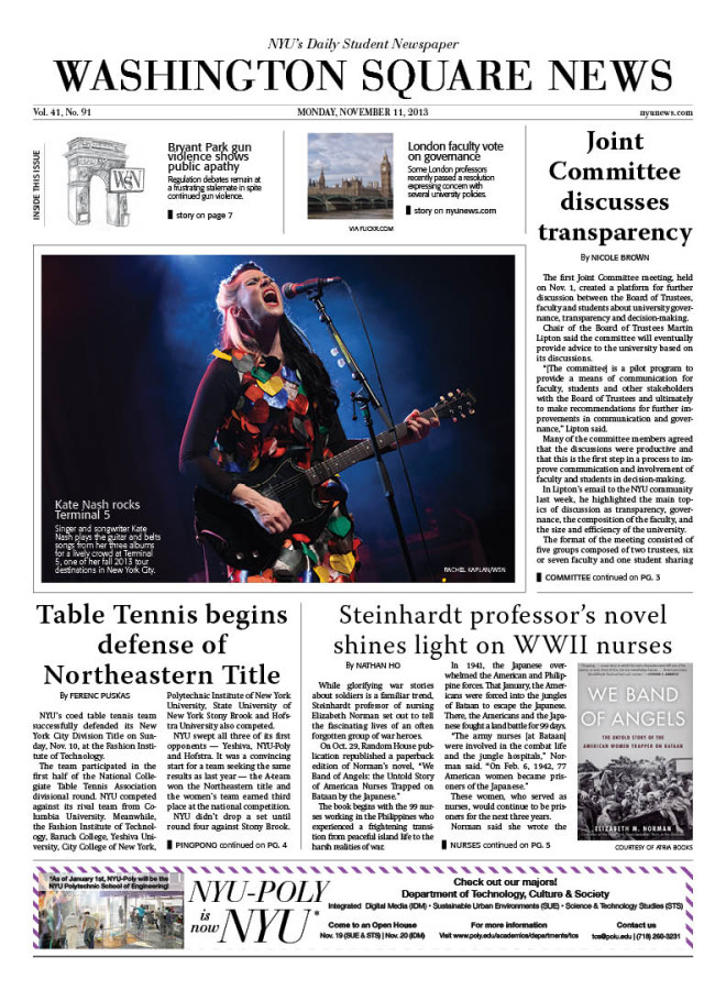 Today's Front Page 11/11/2013
