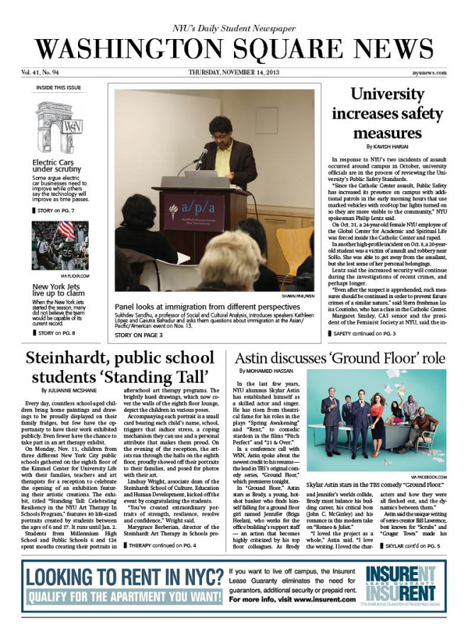 Today's Front Page 11/14/13