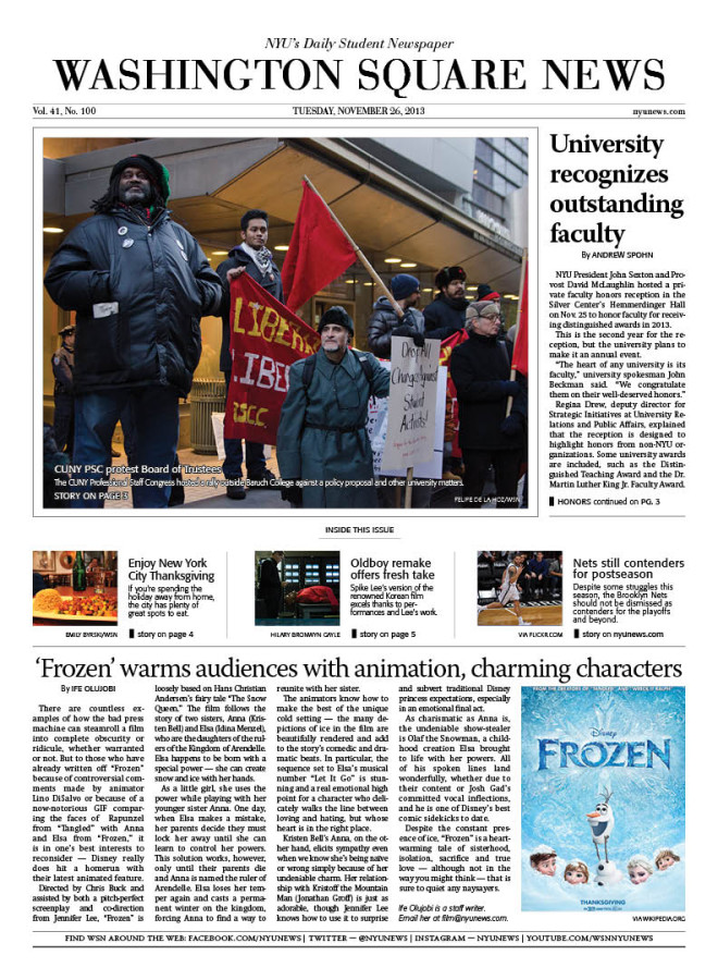 Today's Front Page