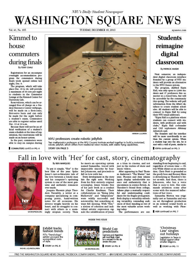 Today's Front Page 12/10/13